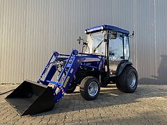 Farmtrac 26 HST mit Frontlader, Kabine und Radialbereifung